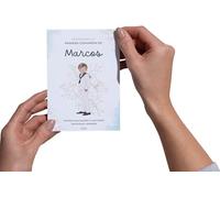 Eedama Decor Invitación comunión niño | Pack 16 invitaciones comunión niño varias opciones | Invitación personalizable para comunión 16 24 o 32 unidades | Pack invitaciones personalizadas (rubio)