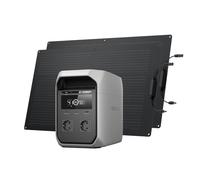 EF ECOFLOW DELTA 3 Classic estación eléctrica portátil con panel solar flexible 100W*2, batería LiFePO4 1024Wh, salida CA 1800W, generador solar para camping, autocaravana y rescate