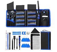 EFaith Juego Destornilladores de Precisión Kit 142 Piezas con 120 Puntas Magnéticas Kit de Herramientas de Reparación para PC, Portátil, Teléfono, Gafas, Mac, Smartphone, Bricolaje (142 en 1)