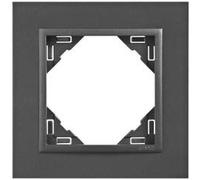 Efapel logus 90 - Marco simple logus Negro/gris 90910 TPS