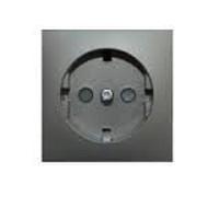 Efapel logus 90 - Tapa con protección base schuko logus gris