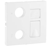 Efapel logus 90 - Tapa toma multiple r-tv-rj45/fo logus blanco