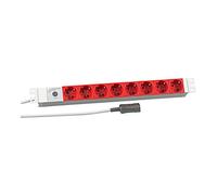 EFB Elektronik 691698K base múltiple 2 m 8 salidas AC Rojo, Blanco