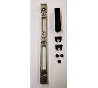 effedielle® Encuentro grabable con cerradura y cable AGB. Encuentro ajustable de aire 12 para cerradura con frontal de 16 mm, para puertas de madera, longitud total 208 mm, ancho 18 mm.