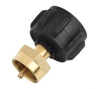 EffiFish Adaptador de repuesto de propano de latón para cilindro LP de 1 libra a parrilla de barbacoa, para válvula de seguridad qcc1 para puerta trasera de camping, no requiere herramientas
