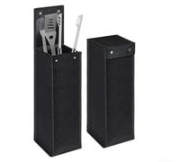 EffiFish Bolsa de almacenamiento para cojines de muebles de jardín, resistente 600D Oxford para cojines de asiento de patio, impermeable, 16 x 16 x 51 cm