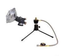 EffiFish Calentador de gas portátil con salida de calor ajustable, encendido eléctrico y base plegable para campamento al aire libre de invierno, patios, pesca en hielo (B)