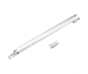 EffiFish Cierrapuertas neumático plateado con amortiguador hidráulico para cierre automático silencioso, ajustable para puertas interiores de madera de 15-30 kg (estilo C)