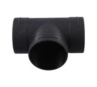 EffiFish Conector de conducto de aire en T de 80 mm para calentador diésel Webasto, manguera de ventilación divisora de flujo de aire caliente controlada, ajuste de plástico negro
