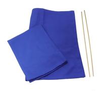 EffiFish Juego de fundas de asiento de poliéster para sillas de director, plegables, lavables, para sillas redondas al aire libre, a rayas, 53 x 41 cm (azul)