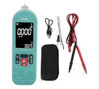 EffiFish Multímetro digital con rango automático, 400 mAh recargable tipo C, protección antiquemaduras, sonda de temperatura, detección de cable vivo para reparación eléctrica