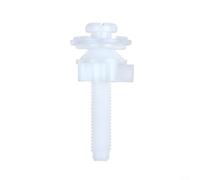 EffiFish Tornillo de bloqueo para asiento de inodoro con junta de 28 mm y 32 mm, tornillo de fijación de plástico para instalación segura de la tapa, blanco (28 mm)