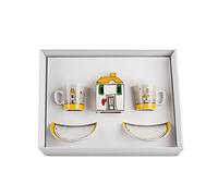 Egan Juego de 2 Tazas de café y azucarero Colección Le Casette. Objeto realizado en Porcelana Multicolor. La Referencia es 192026