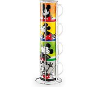 Egan Juego de 4 tazas apilables Mickey I Am + Metalrack ML. 350 PWM21I/4AM multicolor