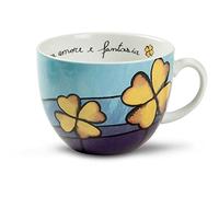 EGAN PAF03/1C Taza de desayuno, porcelana, azul claro