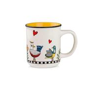 Egan Taza de la colección Cocoricó. Artículo fabricado en porcelana de color amarillo. La referencia es 228012.