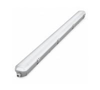 EGB IK08 - Lámpara LED para bañera (IP65, 1500 mm, 40 W, 4000 K, hasta 7200 lm, luz blanca cálida), color gris