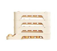 Egg Dispenser, Rolling Egg Organizer Rack, Automatic -Fed, Kitchen Eggs Holder Organizer, Ventilated Tray, Fridge, Pantry, and,13,78 x 2,95 x 4,33 pulgadas,