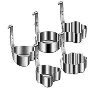 Egg Rings, sin barra de cocina, 5 piezas, 3,94 x 2,64 x 1,38 pulgadas, asas resistentes al calor, reutilizables, utensilios de cocina, Breakfast Cooker Set for Pancake Muffin Burger Tortilla Crumpet