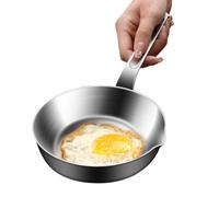 Egg Skillet - Stainless Steel Kitchen Cooking Skillet | Breakfast Pan For Kitchen Apartment Dormitory Restaurant Farmhouse | Camping Picnic Bbq