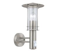EGLO 30185 Aplique Lisio E27, 60 W, Plateado, 17.5 x 3 x 17.5 cm