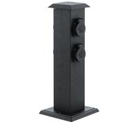Eglo Accesorios para exterior Columna de enchufes para jardín, 4 tomas