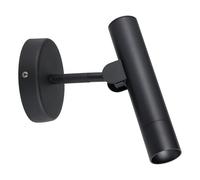 Eglo Aplique de pared LED Almudaina - metal negro, foco móvil, blanco cálido, 11 cm