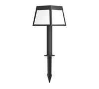 EGLO Altilia Lámpara solar led de pie, lámpara de exterior con estaca y sensor de movimiento, lámpara de pie solar para exteriores, lámpara exterior para jardín de plástico negro, IP44, 56 cm
