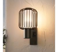 EGLO Aplique de exterior Ravello, negro, altura 27 cm, metal