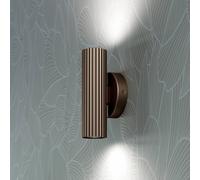 EGLO Aplique de pared Portillo, bronce, altura 20 cm, 2 luces. Metal, GU10.