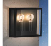 EGLO Aplique exterior Alamonte 1 2 luces up/up cuadrado