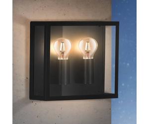 EGLO Aplique exterior Alamonte 1 2 luces up/up cuadrado