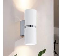 EGLO Aplique LED Passa, 2 luces, redondo, blanco