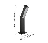 EGLO Baliza LED Ugento, negra