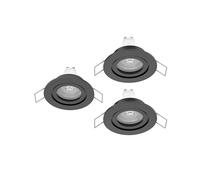 Eglo Barranco Juego de 3 focos LED de techo empotrables, ideales