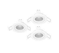 Eglo Barranco Juego de 3 focos LED de techo empotrables, IP44