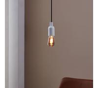 Eglo Lámpara E27 regulable, bombilla LED espiral, luz decorativa vintage negro-transparente con diseño retro, 4 vatios, 100 lúmenes, luz cálida, 2000K, bombilla Edison ST48, Ø 4,8 cm