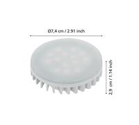 EGLO Bombilla LED GX53 4,9W 3.000K mate EC:EPREL:860645