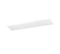 EGLO Bottazzo Lámpara de techo LED, con mando a distancia, panel ultraplano | luz trasera, oficina, atenuable, metal y plástico en blanco, RGB, blanco cálido-blanco frío, 100 x 25 cm