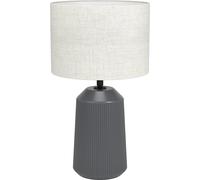 EGLO Capalbio, Gris, Natural, Cerámica, Textil, Juego de cama, Dormitorio, Comedor, Pasillo, Salón, IP20, Clase II, Casquillo E27