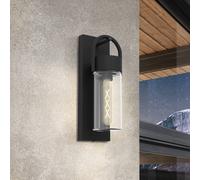 EGLO Carraro aplique exterior, negro/transparente