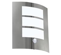EGLO City Lámpara de exterior de 1 foco con detector de movimiento, aplique