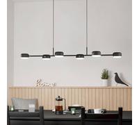 EGLO Clavellina Lámpara colgante LED, negra, 6 luces