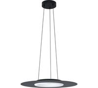 Eglo Lámpara colgante connect LED Compo Rosso-C, 1 luz, acero y plástico negro y blanco, cambio de temperatura (cálida, neutra, fría), RGB, regulable, Ø 58 cm