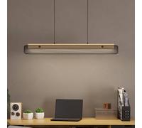 EGLO connect lámpara colgante LED Kokomo-Z, negro, madera, acero