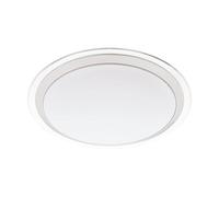 Eglo connect LED lámpara de techo Competa-C, Smart Home, lámpara de pared | de acero y plástico, color blanco, plata, transparente Ø 43 cm, regulable, tonos blancos y colores ajustables