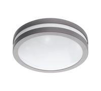 Eglo LOCANA, C Aplique de techo/pared para exterior Plata SMD LED Module LED 14 W Iluminación al aire libre, Aplique de techo/pared para exterior, Plata, De plástico, IP44, I, Blanco