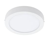 Eglo connect Fueva, C, Lámpara de techo LED de techo, metal fundido, plástico, Diámetro: 22,5 cm, intensidad regulable, tonos blancos y colores ajustables, color blanco