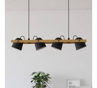 EGLO connect plafón LED Hornwood-Z, 4 luces, negro