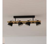 EGLO connect plafón LED Hornwood-Z, 4 luces, negro